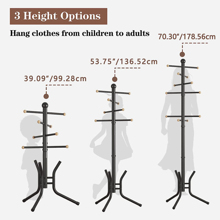 Height to hang coat rack hot sale